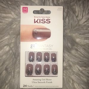 New in box, cute sparkly press on Nails with glue